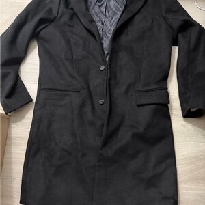 Abercrombie & Fitch Black Blazer Coat